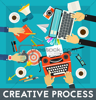 Creative Process Concept Banner