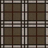 Knitting seamless pattern in muted warm hues