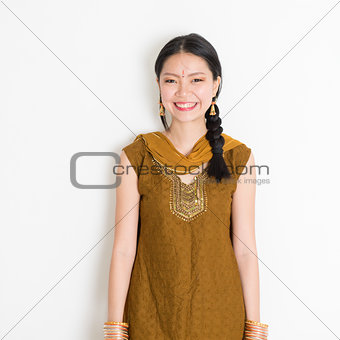 Indian Chinese female in sari