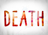 Death Concept Watercolor Word Art