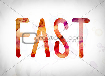 Fast Concept Watercolor Word Art