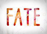 Fate Concept Watercolor Word Art