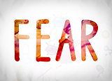 Fear Concept Watercolor Word Art