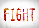 Fight Concept Watercolor Word Art
