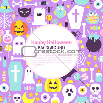 Happy Halloween Trendy Background