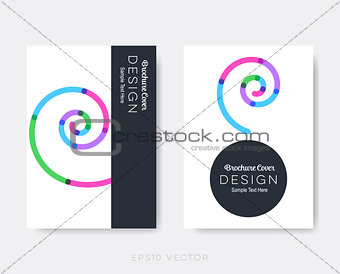 Creative modern brochure design templates 