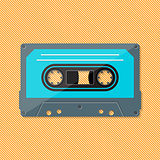 Single retro music compact cassette
