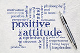 positive attitude word cloud