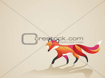 Walking fox