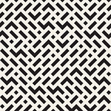 Vector Seamless Black And White Irregular Jumble Geometric Shapes Pattern