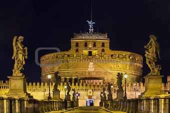 Ponte and castel Sant'Angelo, Rome