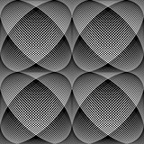 Seamless meshy op art pattern. 3D illusion. 