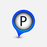vector map single pointer parking 