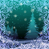 Christmas Background, Winter Forest