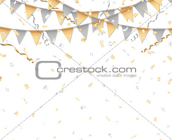 Gold and silver party background