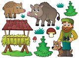 Forester and wildlife theme set 1