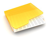folder with text documents