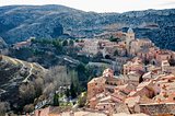 Albarracin, medieval terracotte village in Spain