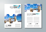 Brochure template, Flyer Design or Depliant Cover for business purposes