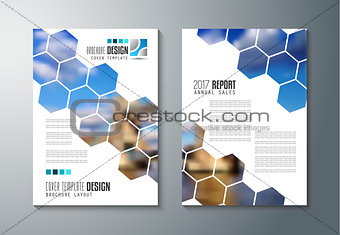 Brochure template, Flyer Design or Depliant Cover for business purposes