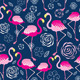 Bright pattern flamingos