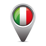Italy pointer vector flag