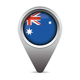 Australia flag pointer vector