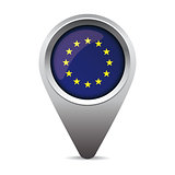 EU flag pointer vector