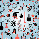 Seamless pattern of chemical elements
