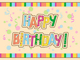 birthday card with  hand draw text