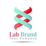 bio technology, biology design, DNA logo template. Vector business icon. Corporate branding identity design illustration for your company. Creative abstract concept.
