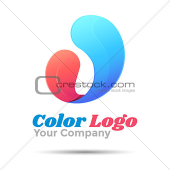 Letter U logo template. Vector business icon. Corporate branding identity design illustration for your company. Creative abstract concept.