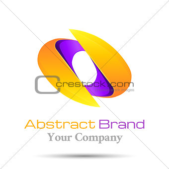 Abstract logo template. Vector business icon. Corporate branding identity design illustration for your company. Creative abstract concept.