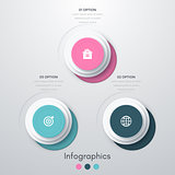 infographics three options
