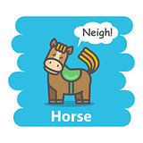 Cute Cartoon horse