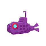 Purple Submarine Toy Boat