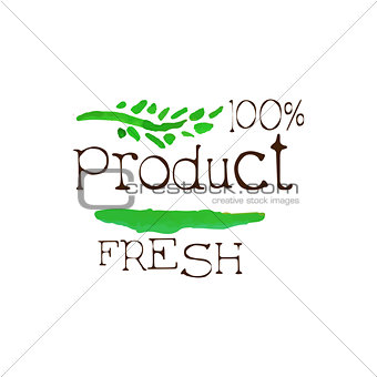 Percent Fresh Products Promo Sign