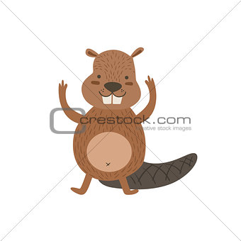 Humanized Beaver Greeting