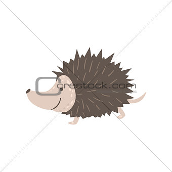 Smiling Hedgehog Running