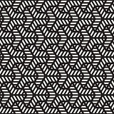 Vector Seamless Black And White Geometric Grid Pattern