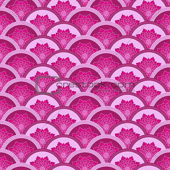 Vintage pink-purple seamless pattern