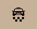 taxi car background icon