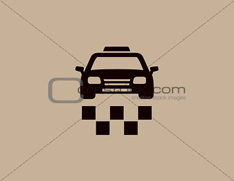 taxi car background icon