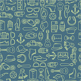 Vector illustration pattern of fashion accessories and men clothing style