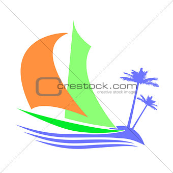 Symbolic image of a sailboat the Islands