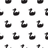 Duck black and white kid pattern.