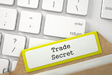 Sort Index Card with Trade Secret. 3D.