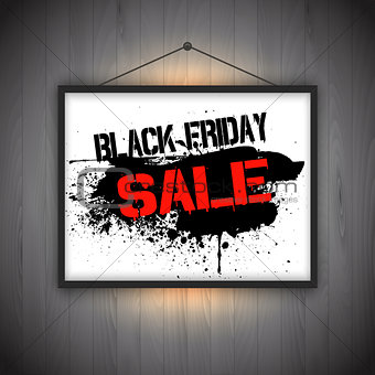 Black friday sale notice background 