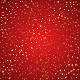 Christmas background of gold stars 