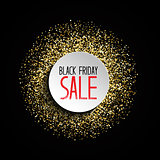 Glitter Black Friday sale background 